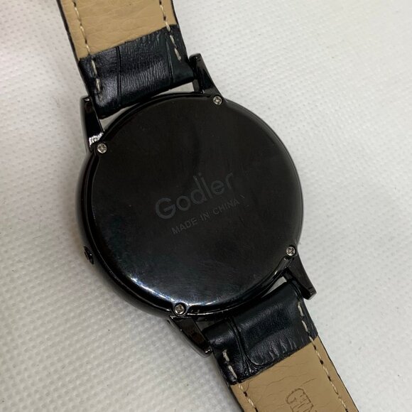 GODIER “Good Idea” Touch Screen LED men Watch black tone 44mm round running - Picture 6 of 9